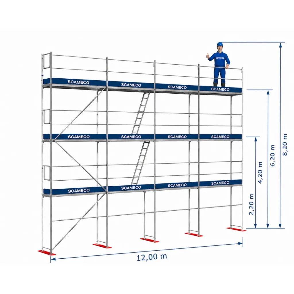 [FP900003] Plettac Sprint - Pack alu 98.40M² complet