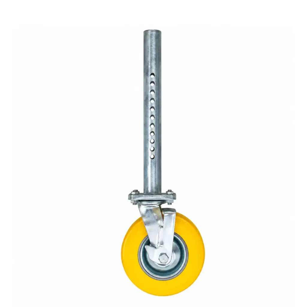 Mobal - Roue réglable polyuréthane avec frein 150kg